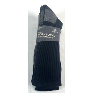 Alpine Design Men’s XL 13-15 Performance Work Crew Socks 3-Pack NWT Black